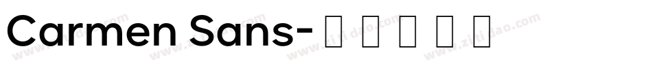 Carmen Sans字体转换